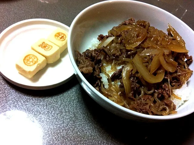 牛丼とアンパンマンの高野豆腐|ゅりさん