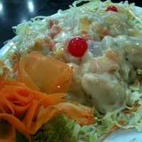 hot prawn salad|ann tennille santosさん