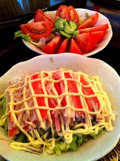 Salad for dinner ;D|Soiさん