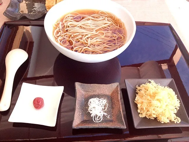 手打ちそば桜の冷やしたぬき|まもくるさん