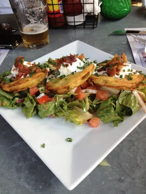 fried green tomato salad|Colbyさん