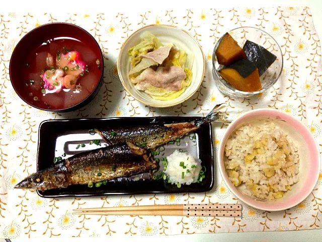 秋ごはん定食|まりなさん