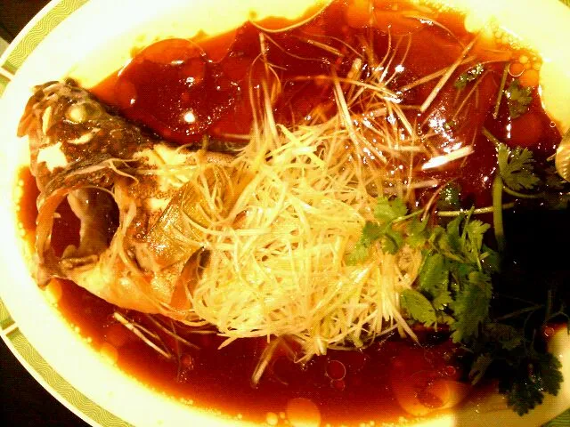 Snapdishの料理写真:キジハタの清蒸鮮魚(中華風蒸し魚)|ペネロペさん