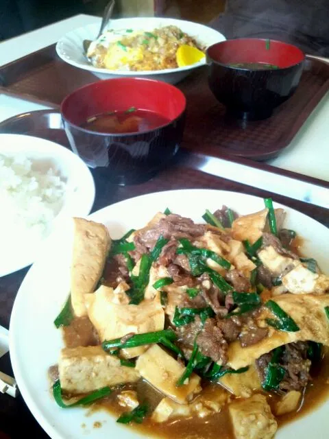 沖縄de牛肉と豆腐の味噌炒め|まにまぁるさん