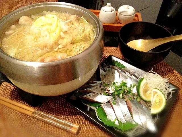 ほっこり雪見鍋&秋刀魚お刺身🍴|Nonさん