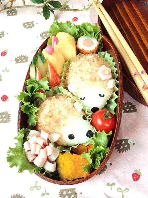 はりねずみちゃんなお弁当♪|はりねずみさん