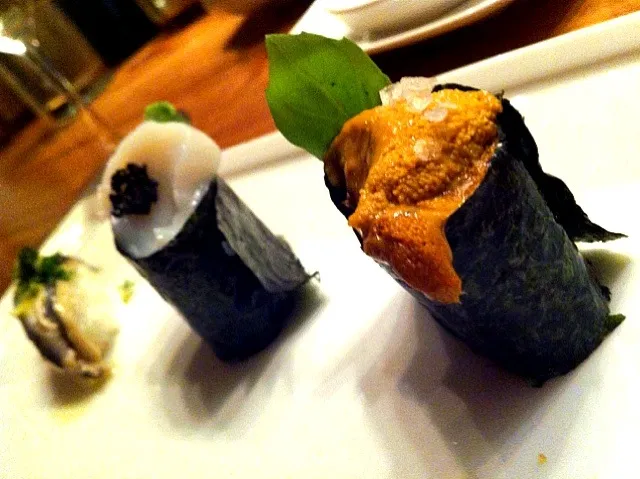 Uni, Diver Scallop & Boquerone|adam harrisさん