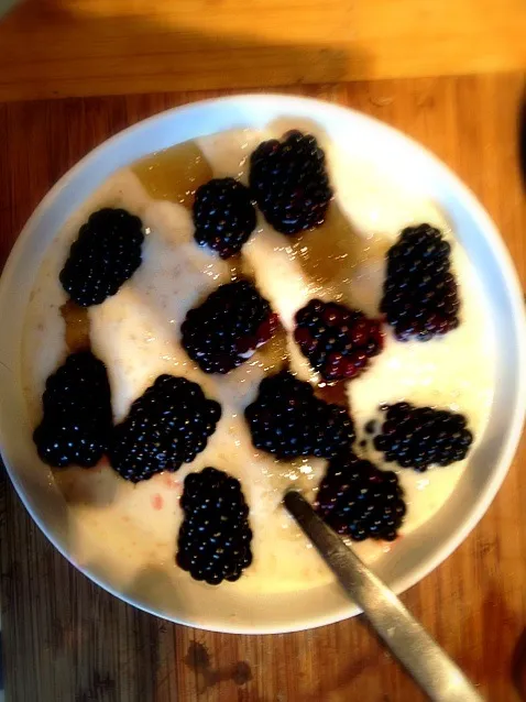 oatmeal, bramberries and honey|Generaalさん