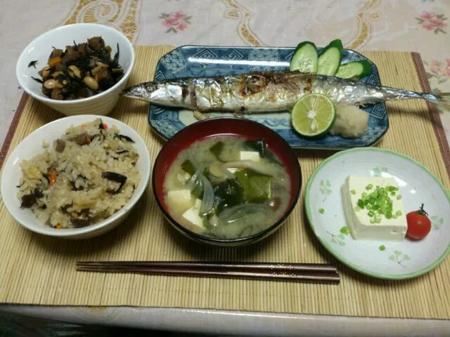 さんまの塩焼き定食|なおさん