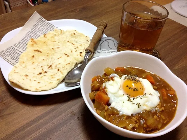 お野菜ごろごろカレー＆ナン|あきさん