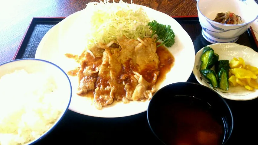 生姜焼き定食 みゆきのポーク|大日方 隆行さん