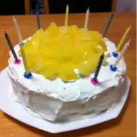 Snapdishの料理写真:息子のお誕生日ケーキ|中神好子さん