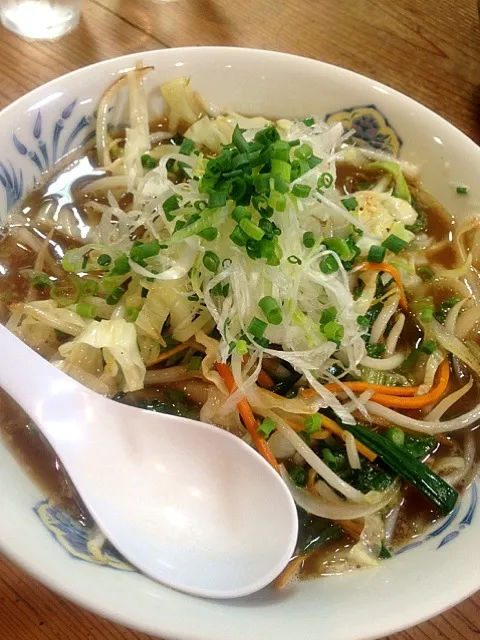 花いち、醤油野菜ラーメン|いぐあなさん