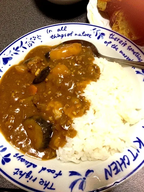 ナスとひき肉カレー|イチローさん