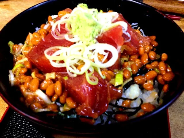 今日のお疲れ丼   マグロ納豆丼|Cabezon.Nakamuraさん