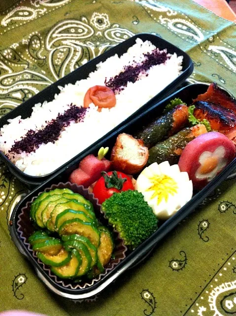 Snapdishの料理写真:今日の息子のお弁当2012/09/28|ミホさん