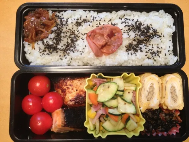 Snapdishの料理写真:毎日の中学生弁当。明日明後日は文化祭で、今週は毎日朝早い！|松浦有里さん