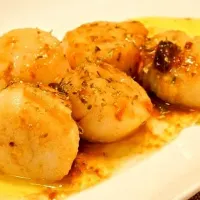 scallop sauté with anchovy garlic sauce|Just_Eriさん