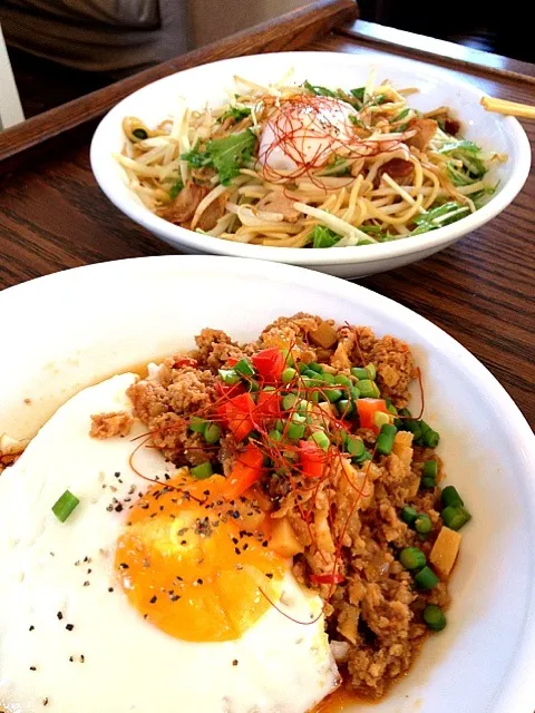 韓国風そぼろご飯と焼きそば|秀香さん