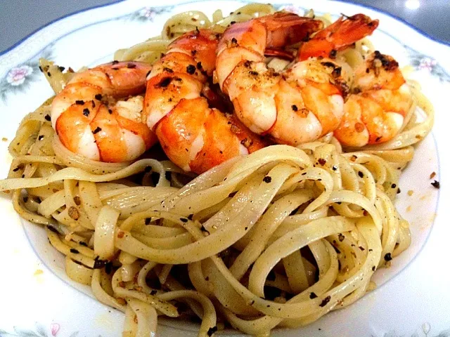 Prawn aglio olio|xiaoshiさん