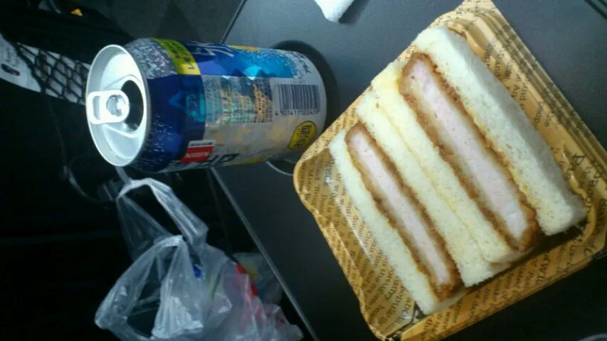 Snapdishの料理写真:katsu sando and chu hai|Andrew Sandesさん