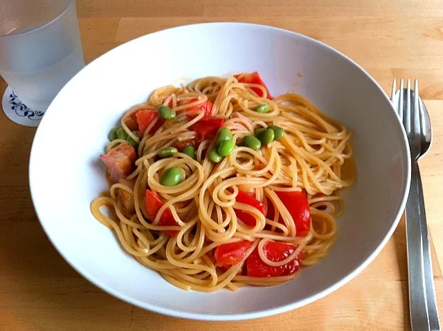 トマトとベーコンのパスタ|じゅんさん