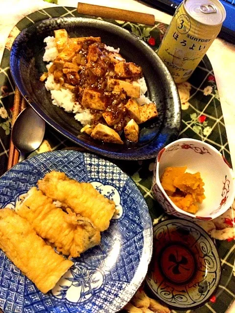 麻婆豆腐丼＆穴子天|maroさん