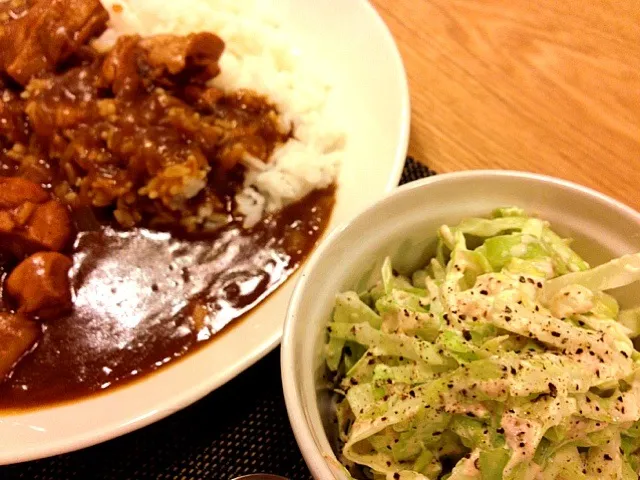 チキンカレーとコールスロー|ayuさん