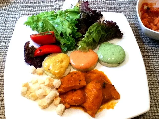 fish curry with 3 salad sauce|plaifonさん