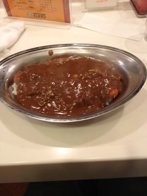 Snapdishの料理写真:カレーショップインディアンのカツカレー|ロミオさん