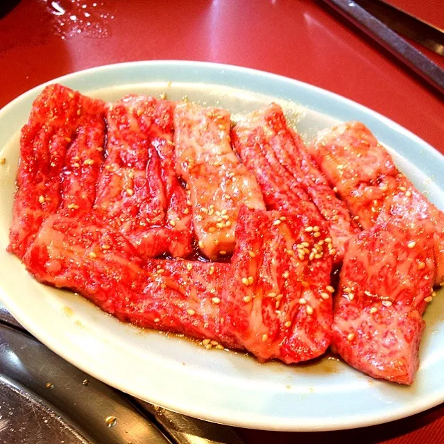 特選炭火焼定食のバラ肉|珍味( ´ ▽ ` )ﾉさん