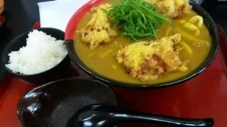 Snapdishの料理写真:とりてんかレーうどん|yuさん