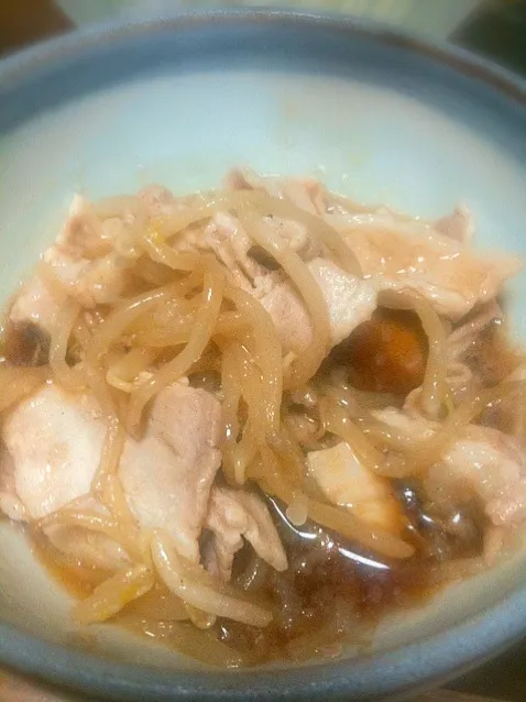 夕飯の残りの豚もやし|gekoさん