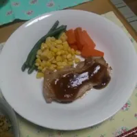 Snapdishの料理写真:チキンステーキ|えみさん