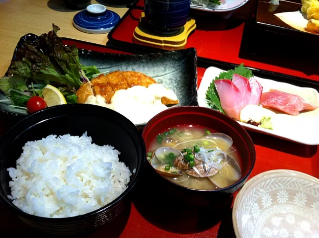 カジキマグロカツ南蛮定食withミニ貝汁|pukucoさん