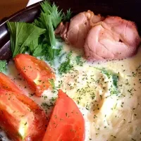 Snapdishの料理写真:塩ダレ豆乳  そうめんサヨナラ鍋|ピトミさん