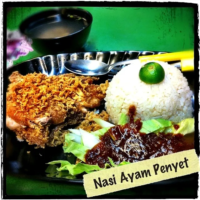 Snapdishの料理写真:Nasi Ayam Penyet|Muhamad Zulhairyさん