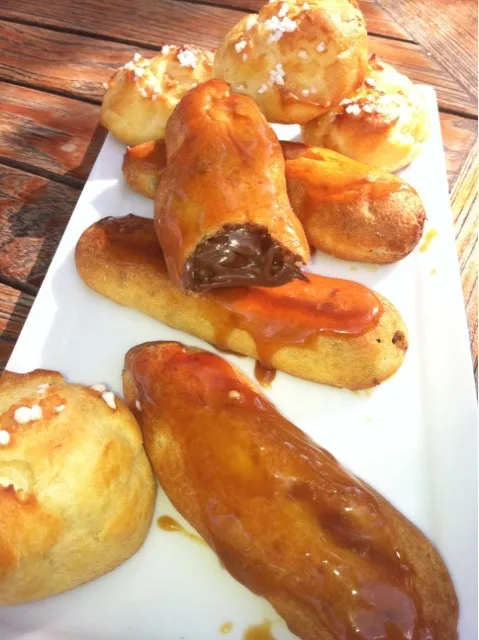 Nutella eclairs et chouquettes|Celine Cossou-Bordesさん