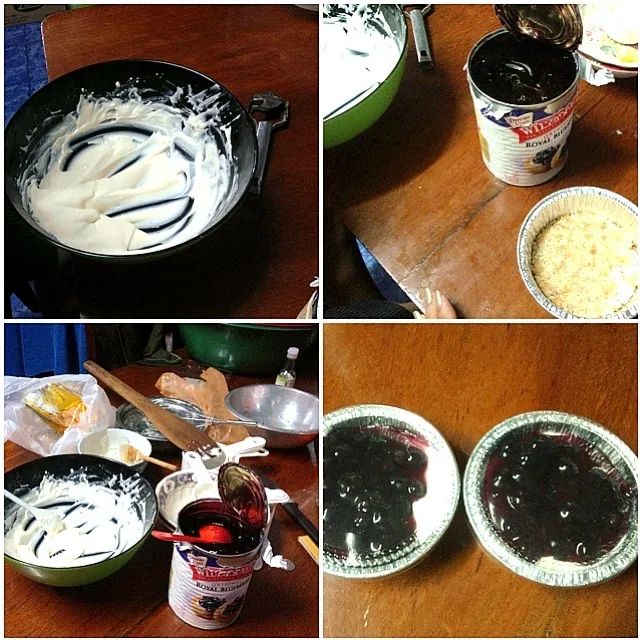 My homemade blueberry cheese pie.|Kattyさん