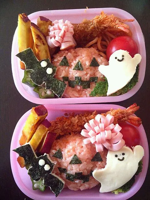 Snapdishの料理写真:ハロウィン弁当(♥Ü♥)|さとさんさん