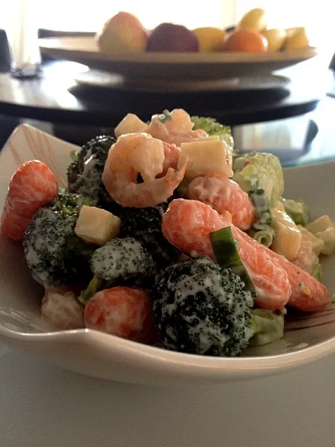 Broccoli, shrimp salad|irinaさん