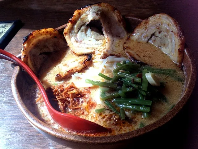 信州味噌炙りチャーシュー麺|きよさん