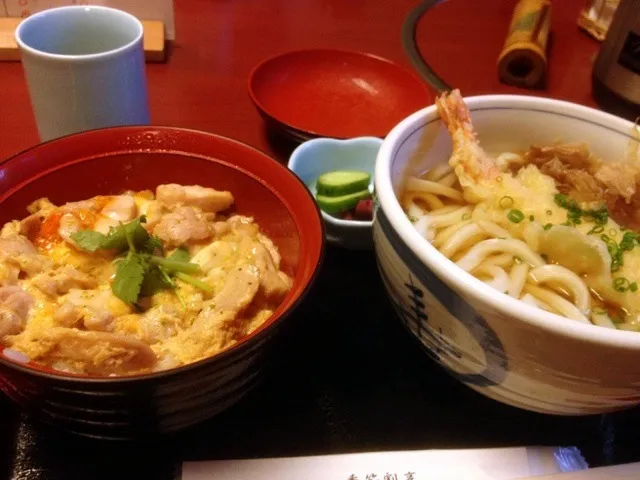 讃岐うどん＆ミニ親子丼|chan mitsuさん