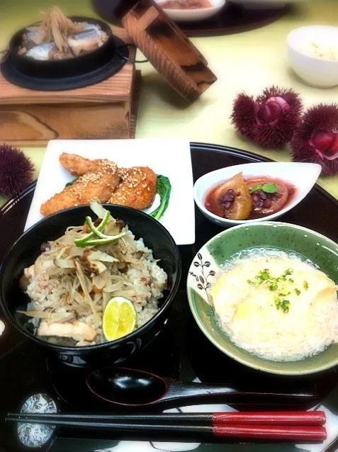 秋刀魚と茸の炊き込みご飯 大和料理学校|tonさん