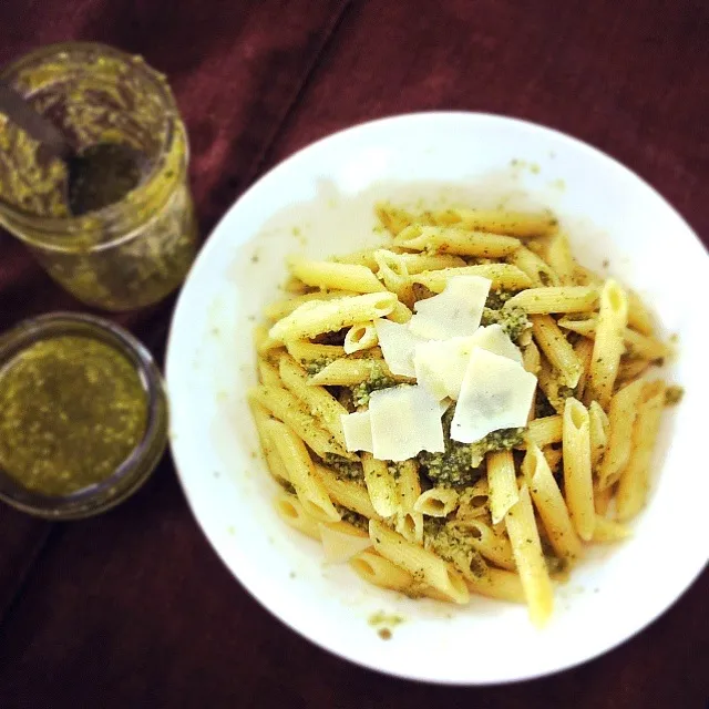 homemade pesto sauce with penne|janice Williamsさん