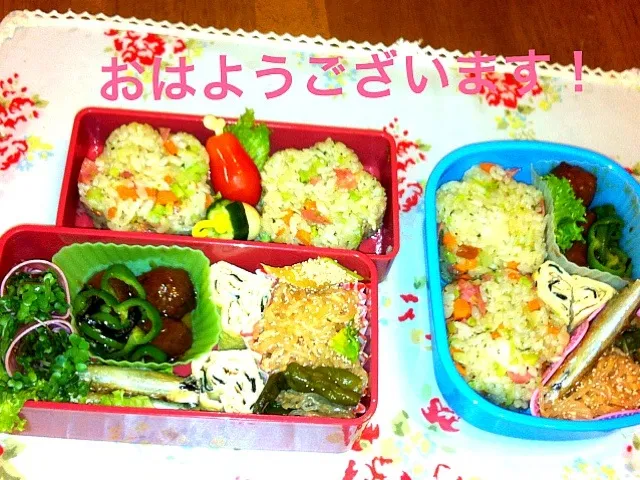 Snapdishの料理写真:姉妹お弁当！|晃さん