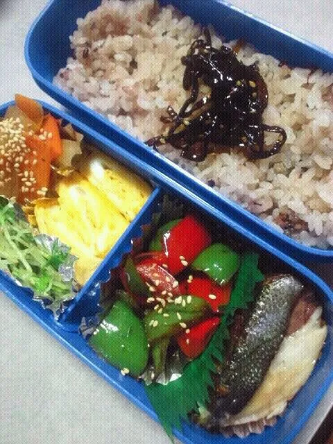 今日のお弁当。今日は和風(^^)|ぷりんぱんさん