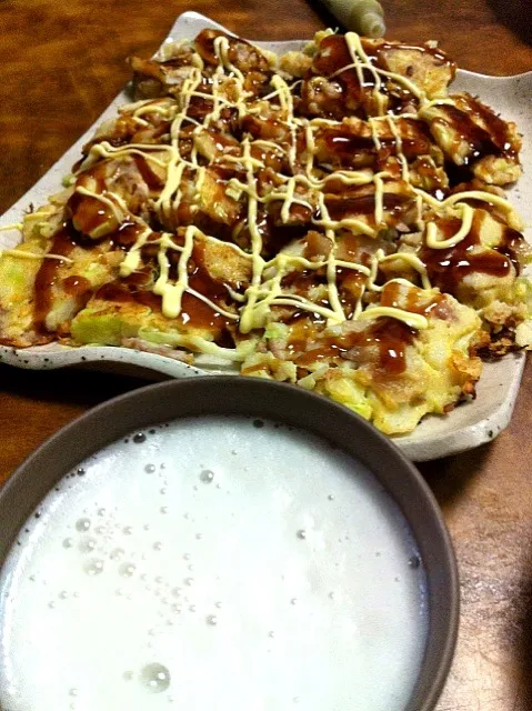 Snapdishの料理写真:園田さん家でハモすり身お好み焼きイタダキマス！|tairaさん