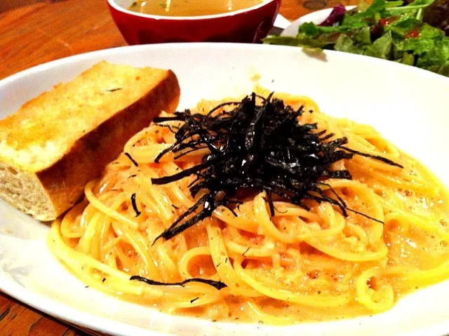 東北牧場産ネバリスタのふっくら明太子パスタ|サクラカフェ池袋店長mikiさん