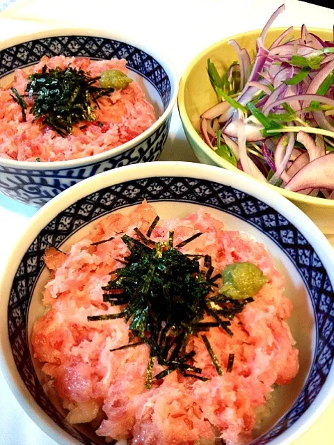 まぐろたたき丼|ヨッチャンさん